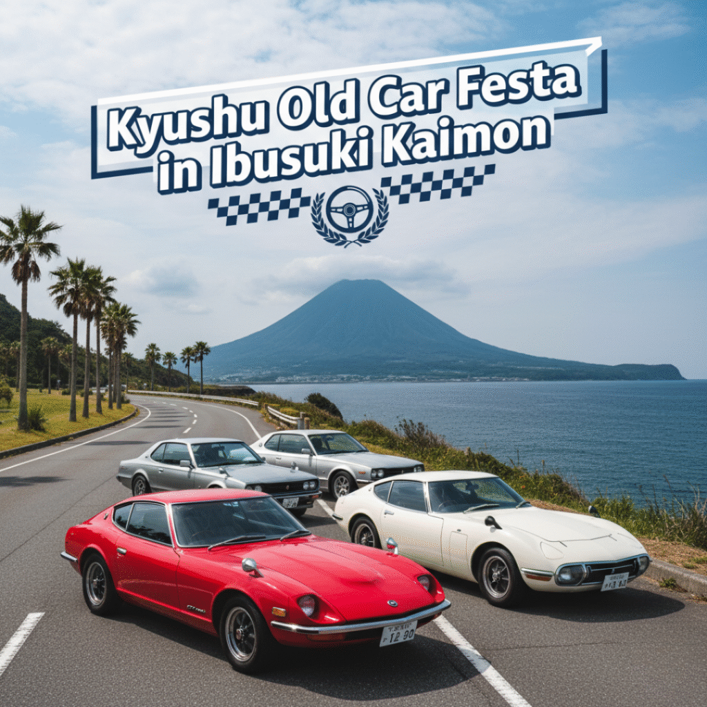 Kyushu Old Car Festa in Ibusuki Kaimon