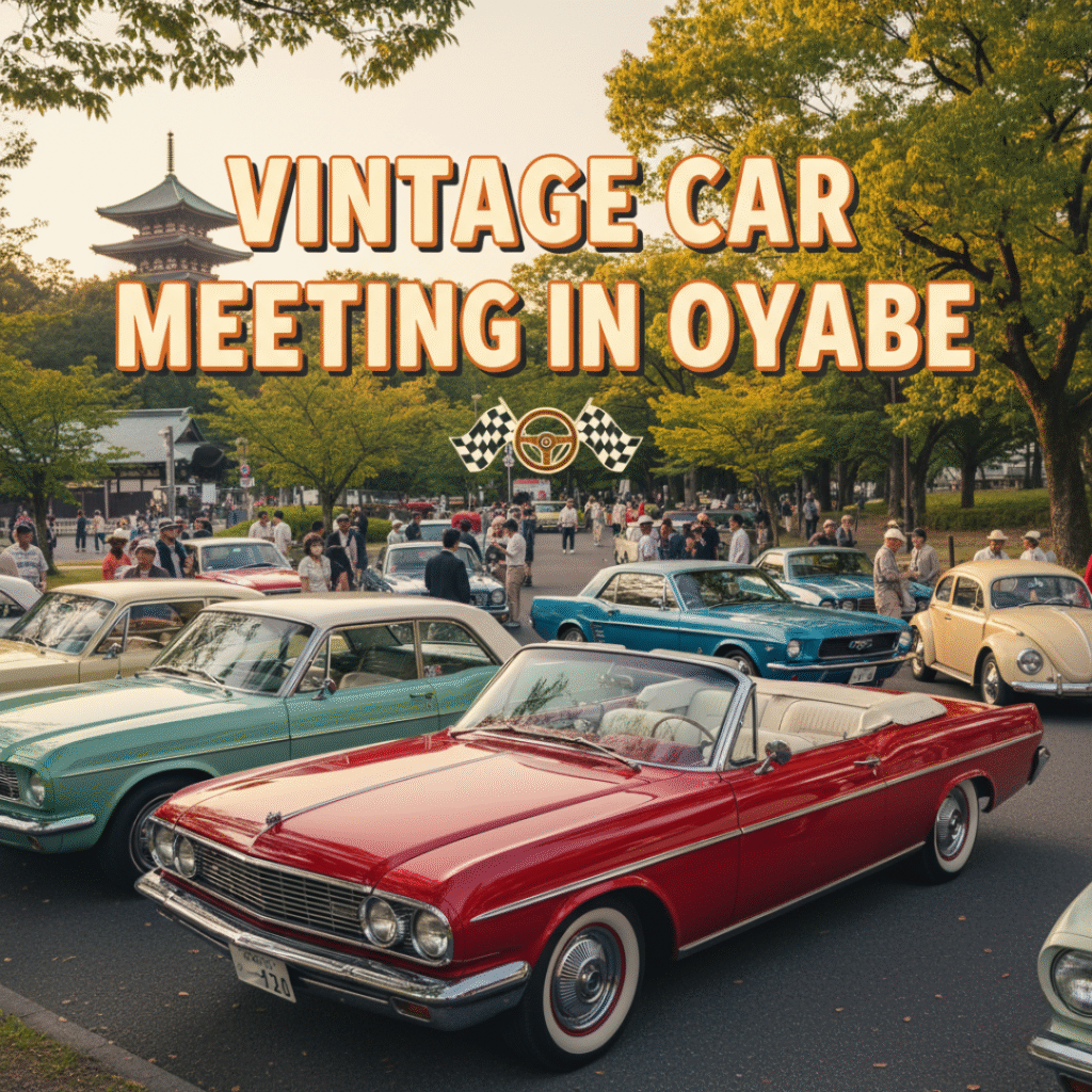 Vintage Car Meeting in Oyabe