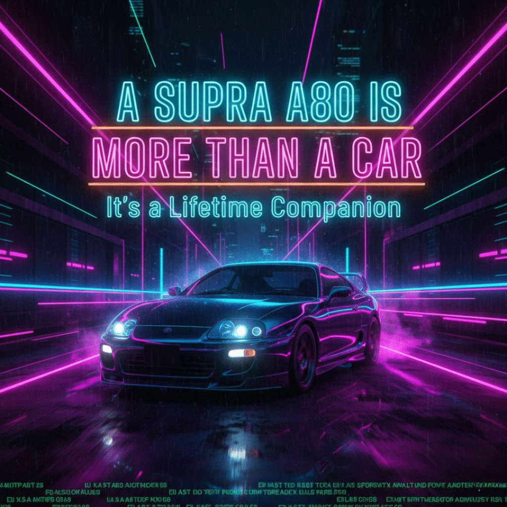 A Supra A80 Is More Than a Car