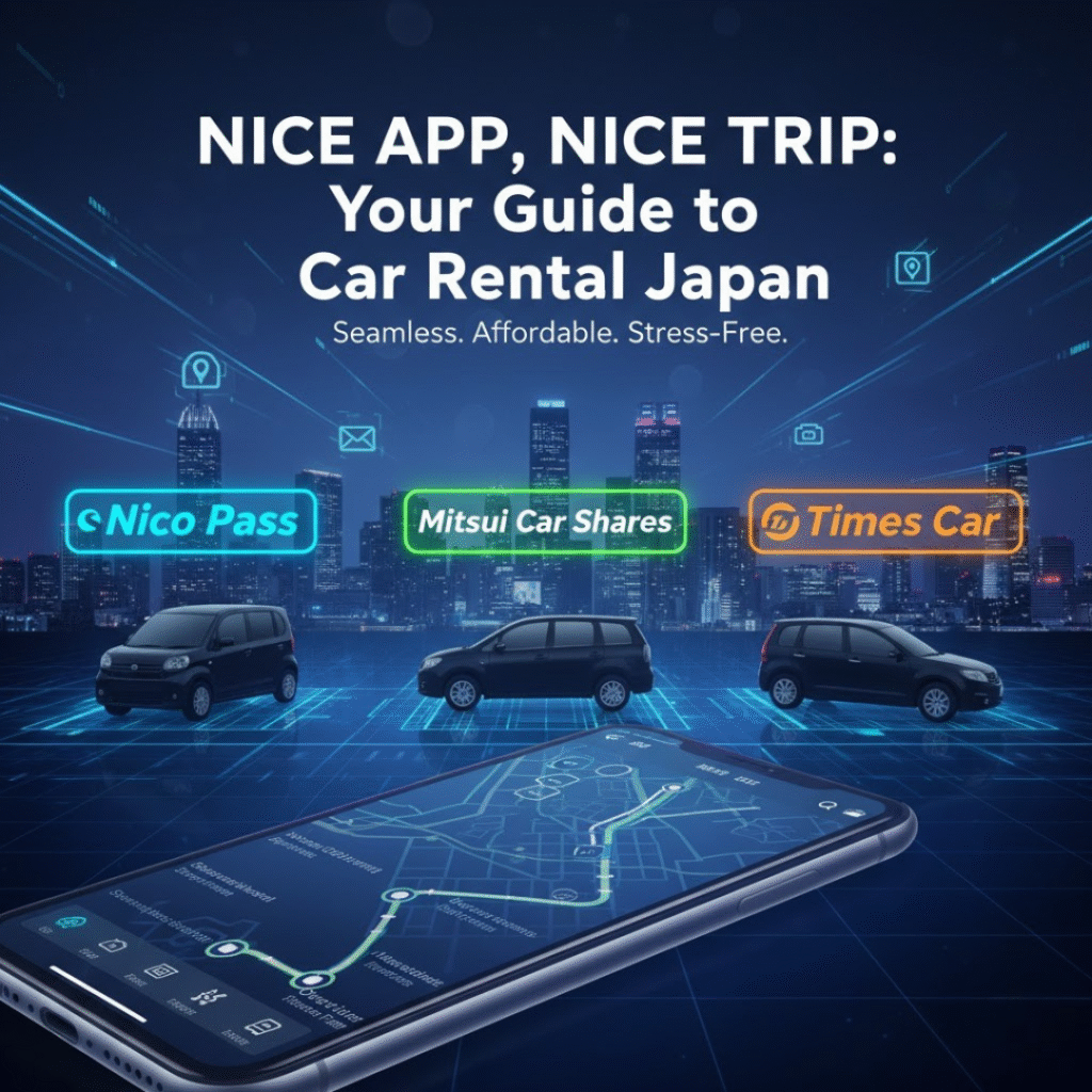 Car rental app in Japan