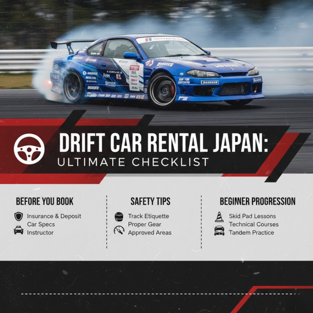 Checklist & Tips for Drift Car Rental Japan Users