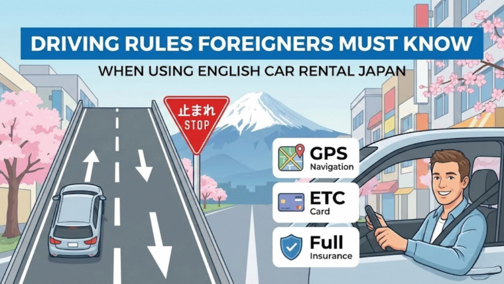 Driving Rules Foreigners Must Know When Using English Car Rental Japan