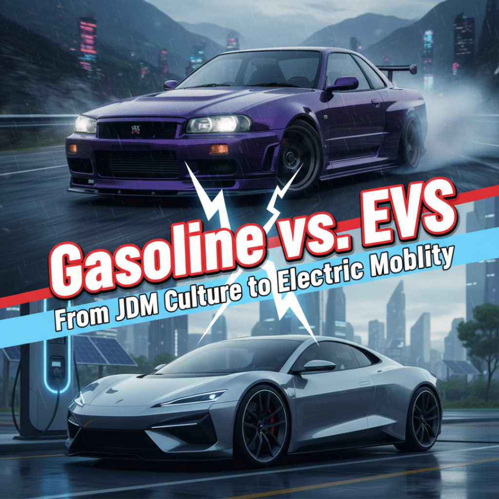 Gasoline vs. EVs – From JDM Culture to Electric Mobility