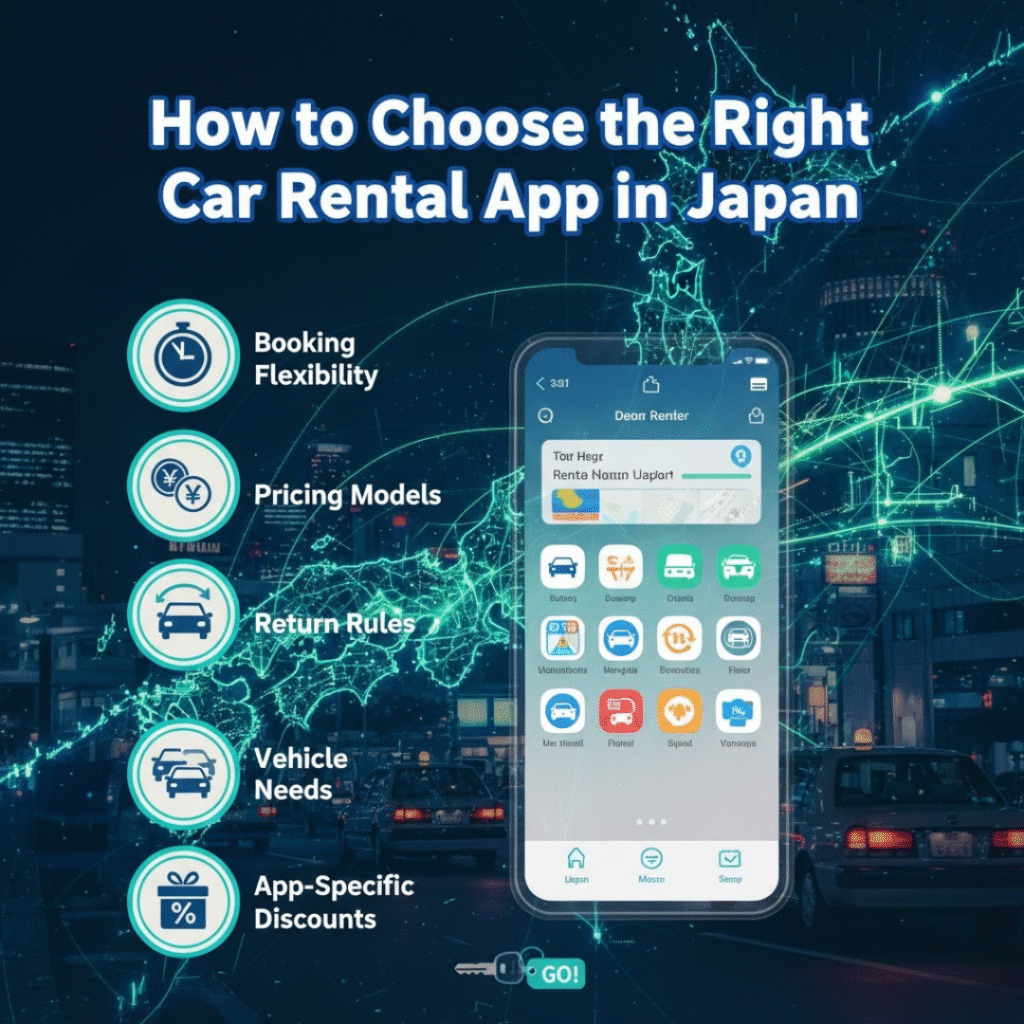 How to Choose the Right Car Rental App in Japan