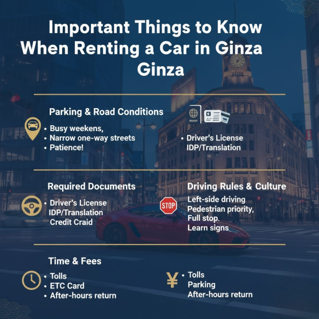 Important Things to Know When Renting a Car in Ginza
