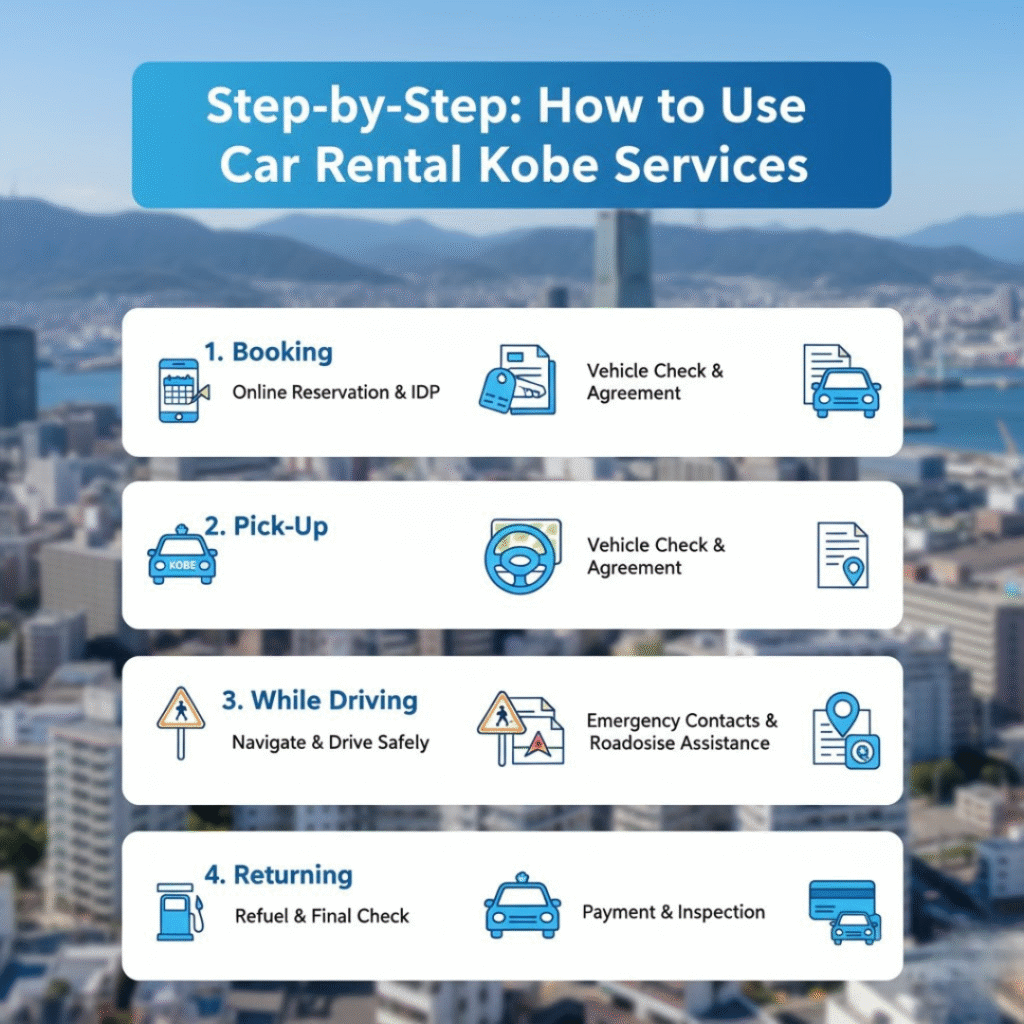 Step-by-Step: How to Use Car Rental Kobe Services