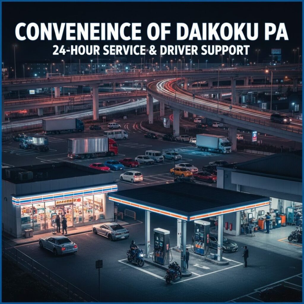 Convenience of Daikoku PA: 24-Hour Service and Driver Support