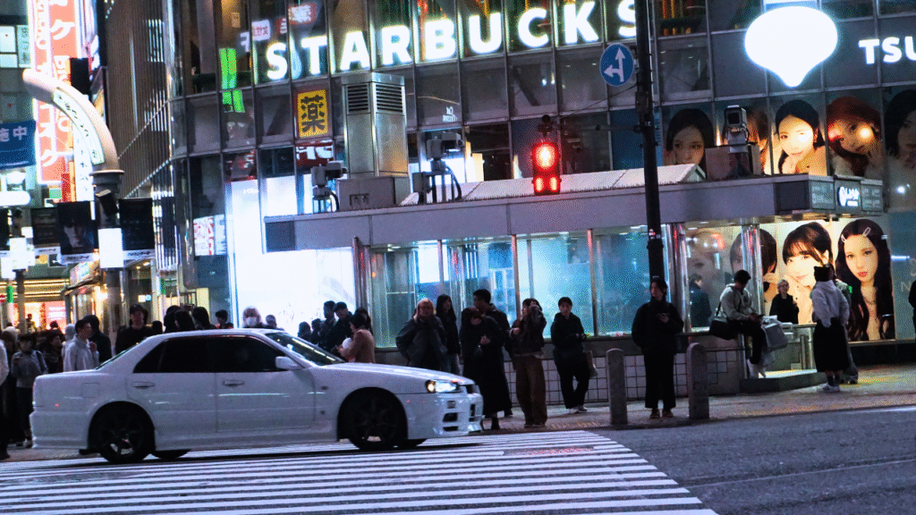 Drive Through the Shibuya Crossing's Bustle