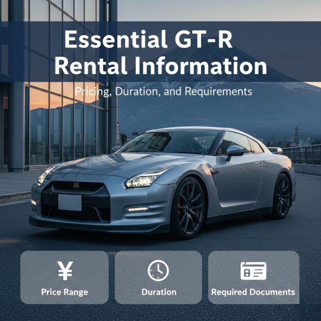 Essential GT-R Rental Information: Pricing, Duration, and Requirements