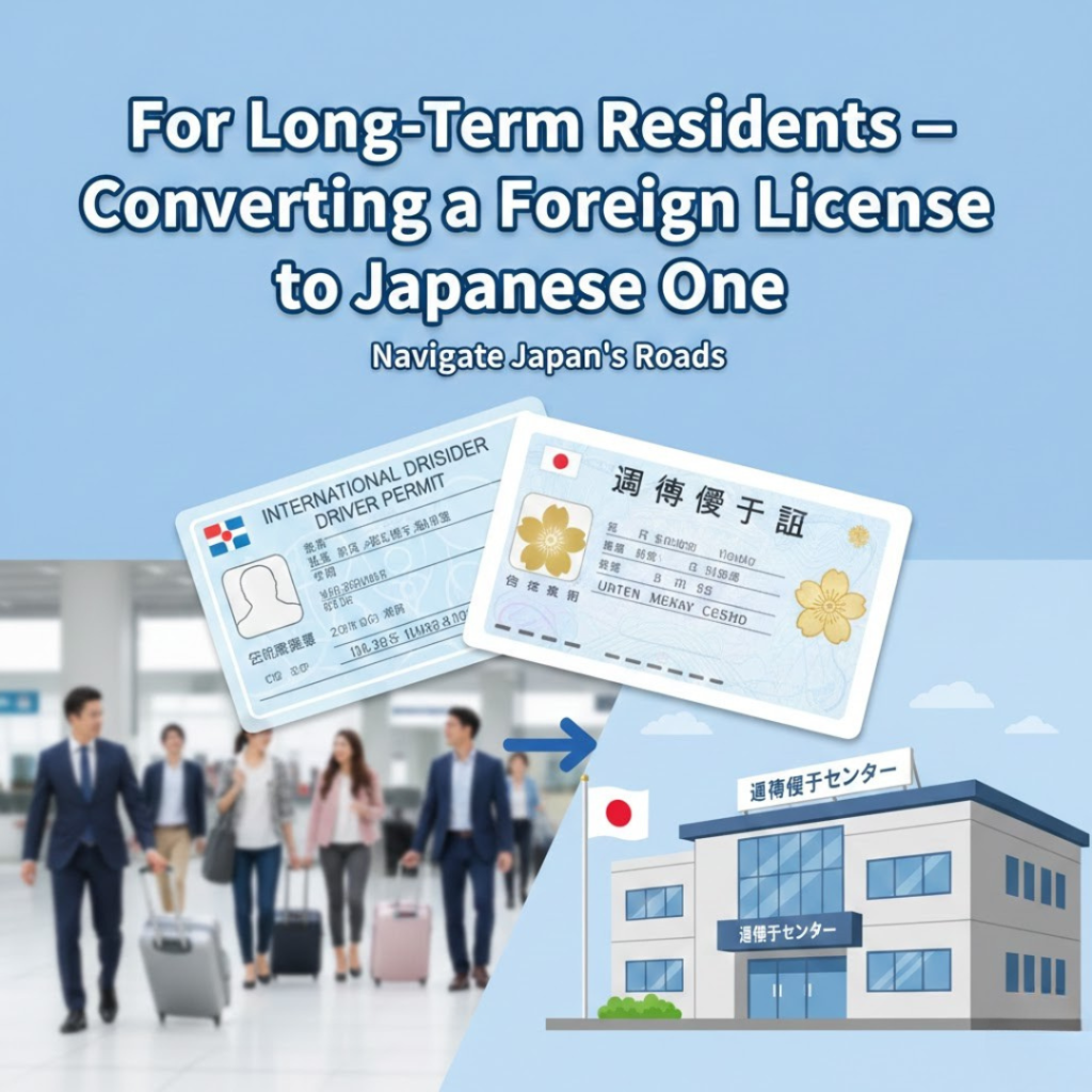 For Long-Term Residents — Converting a Foreign License to a Japanese One