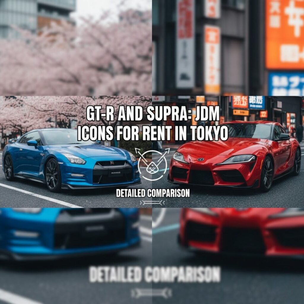 GT-R and Supra: A Detailed Comparison of JDM Icons Available for Rent in Tokyo