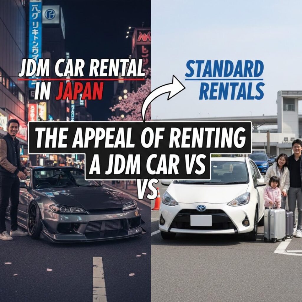 The Appeal of Renting a JDM Car in Japan vs. Standard Rentals