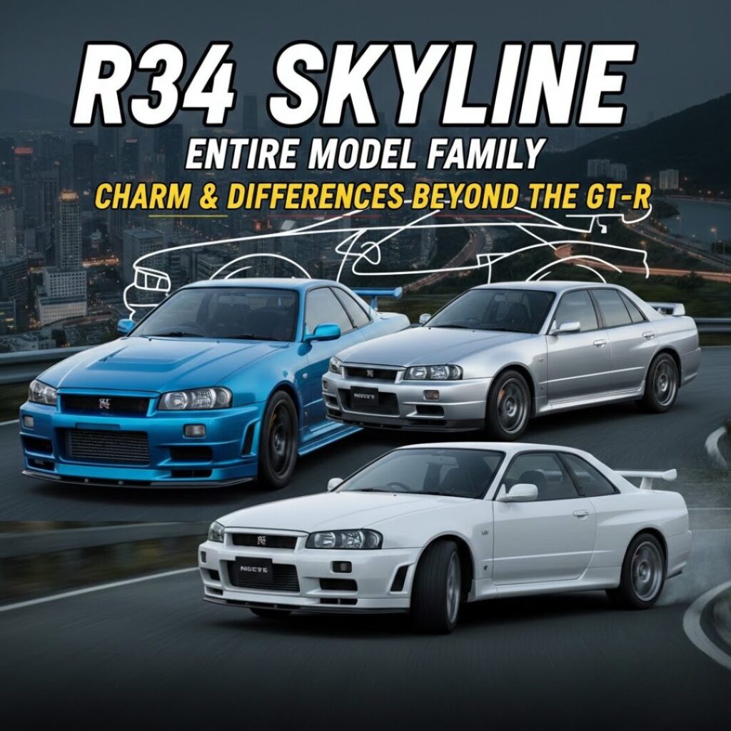 The R34 Skyline: The Charm and Differences of the Entire Model Family, Not Just the GT-R