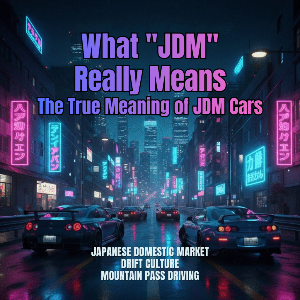 What “JDM” Really Means in the Context of a JDM Driving Tour Japan