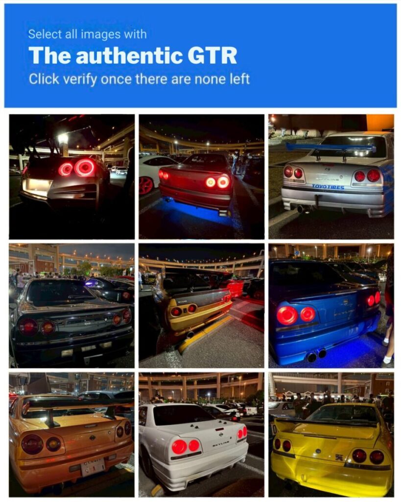 Can you choose actual GT-Rs?