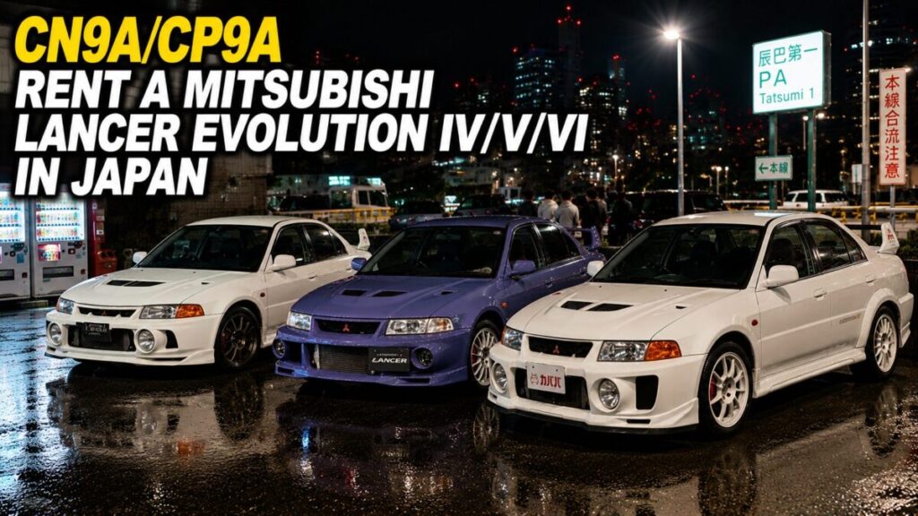 【CN9ACP9A】Rent a Mitsubishi Lancer Evolution IVVVI in Japan